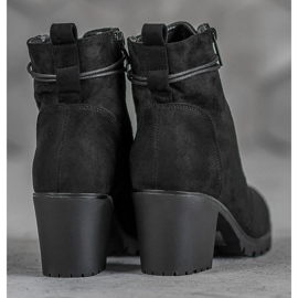 Super Me Botas amarradas na plataforma preto 1