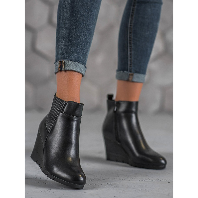 SHELOVET Botas de cunha vermelho 1