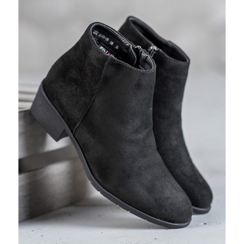 Filippo Botas femininas negras preto 2