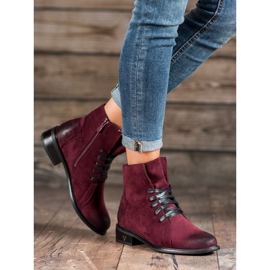 Botas de camurça VINCEZA vermelho 1