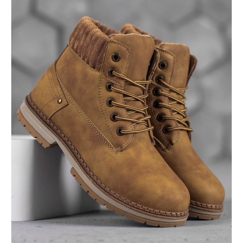 SHELOVET Trappers da moda marrom 2