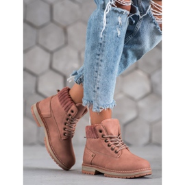 SHELOVET Trappers da moda rosa 1