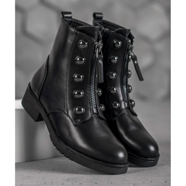 SHELOVET Sapatinhos Com Zíper preto 2 SHELOVET Sapatinhos Com Zíper preto 2