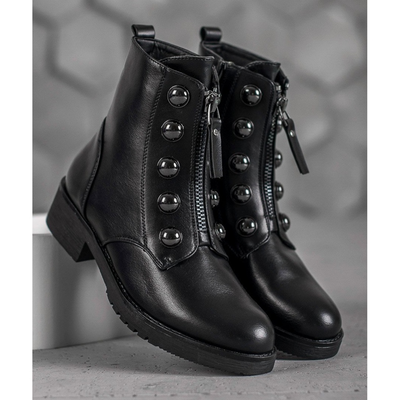 SHELOVET Sapatinhos Com Zíper preto 2 SHELOVET Sapatinhos Com Zíper preto 2