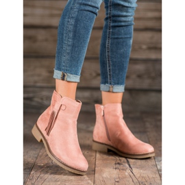 Clowse Botas com franjas rosa 2