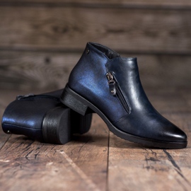 M.Daszyński Botas azul marinho baixas 1