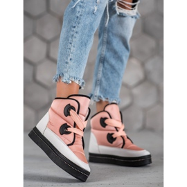 Weide Botas de neve rosa 1
