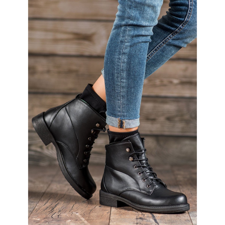 Bestelle Botas clássicas de amarrar preto 1