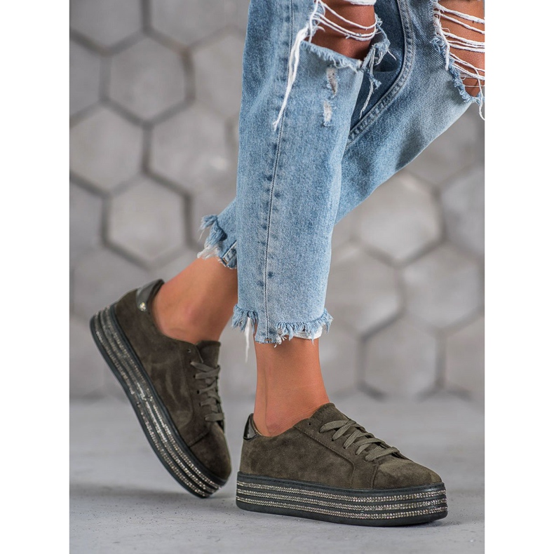 Bestelle Calçados esportivos de camurça multicolorido cinza 1