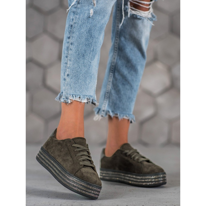 Bestelle Calçados esportivos de camurça multicolorido cinza 2