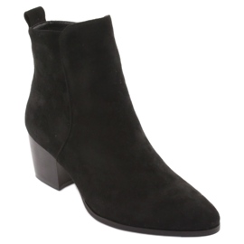 Botas pretas de camurça Filippo 922 preto 1