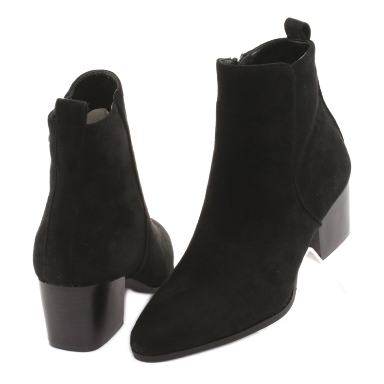 Botas pretas de camurça Filippo 922 preto 4