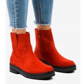 Botins de camurça vermelha CH1812-2 vermelho 1
