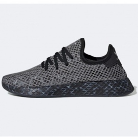 Tênis Adidas Originals Deerupt Runner M EE5657 preto cinza 1