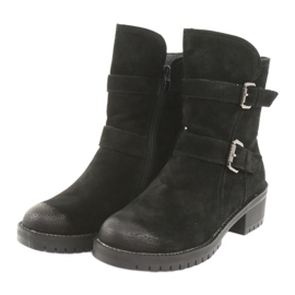 M.Daszyński Botas de camurça preta Daszyński 161 preto 3