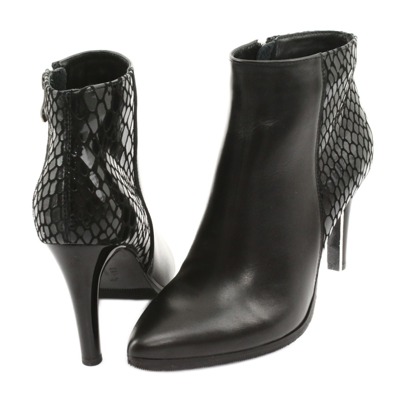 Botas espinto pretas de salto alto preto 4 Botas espinto pretas de salto alto preto 4