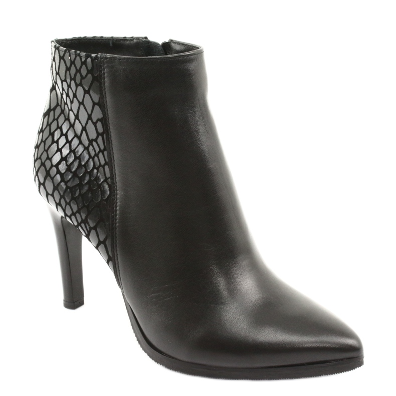 Botas espinto pretas de salto alto preto 1 Botas espinto pretas de salto alto preto 1