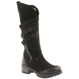 Botas femininas badura preto 1