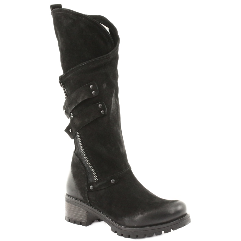 Botas femininas badura preto 1