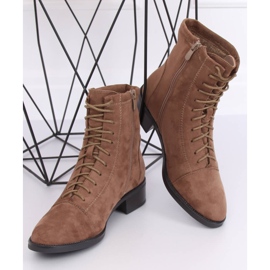 Botas de amarrar, bege 3127 Khaki 2
