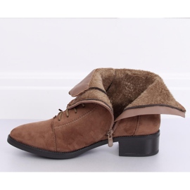 Botas de amarrar, bege 3127 Khaki 1