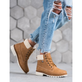 McKey Caçadores com pele de carneiro marrom 2