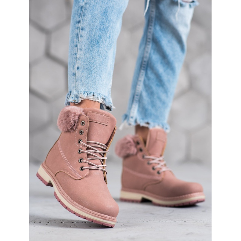 Botas brilhantes MCKEYLOR rosa 1