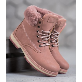 Botas brilhantes MCKEYLOR rosa 2 Botas brilhantes MCKEYLOR rosa 2