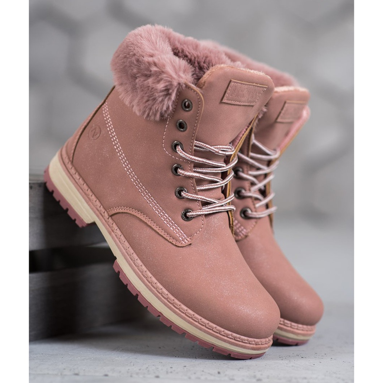 Botas brilhantes MCKEYLOR rosa 2