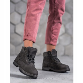 SHELOVET Trappers da moda cinza 1