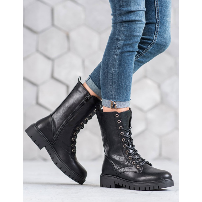 SHELOVET Botas Glany Pretas preto 1