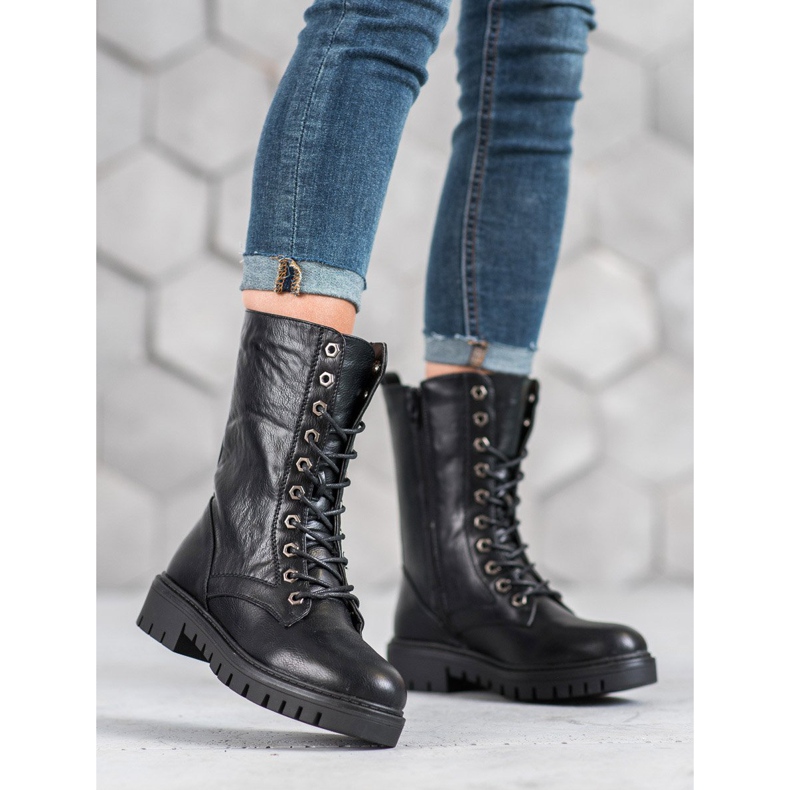 SHELOVET Botas Glany Pretas preto 2