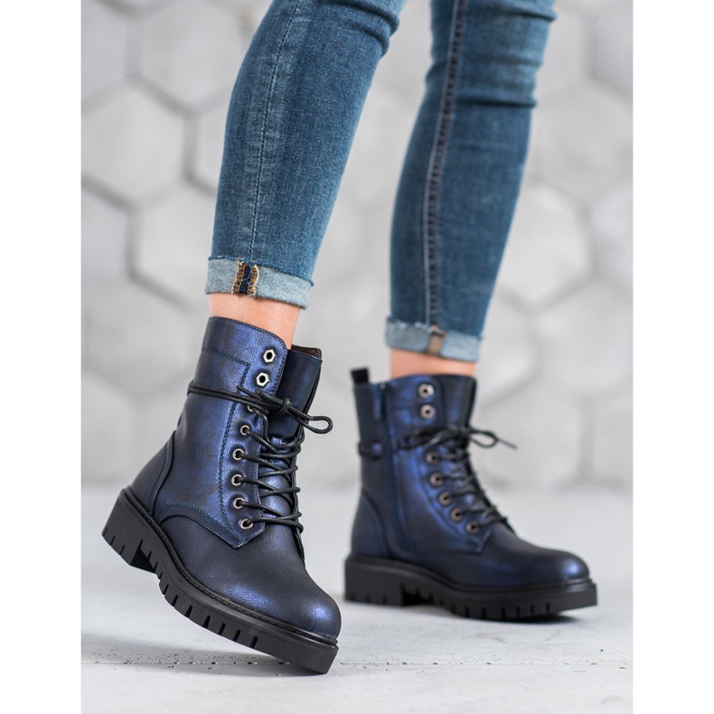 M.Daszyński Bota azul marinho 1