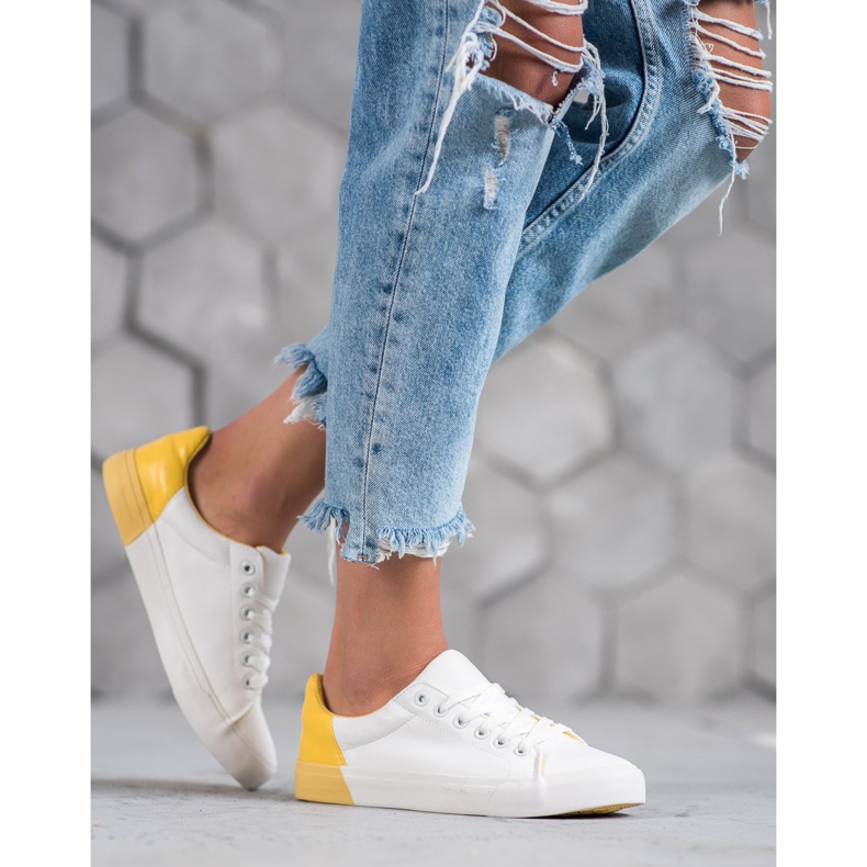 Bestelle Tênis de couro ecológico branco 2
