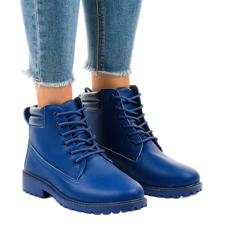 Botas de caminhada azul marinho sem isolamento W-3033 1