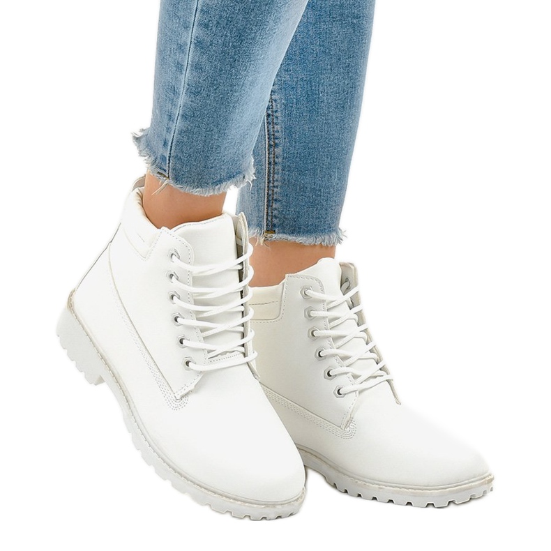 Botas de caminhada brancas sem isolamento W-3033 branco 1