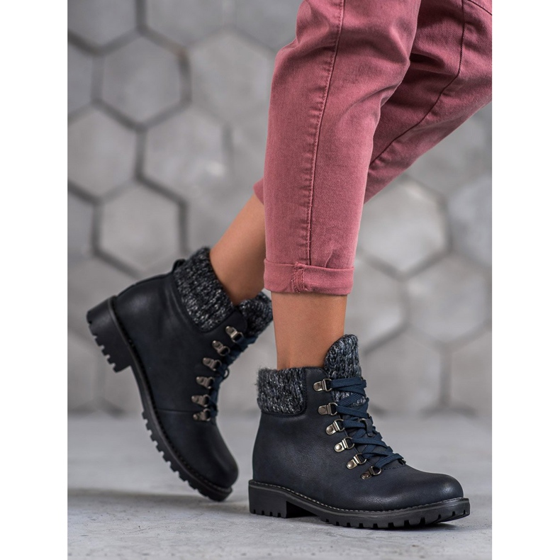 SHELOVET Bota azul marinho 2