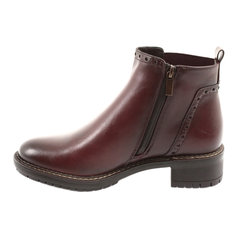 Botas Botas Jodhpur Filippo 957 bordô marrom 2