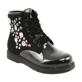 Evento 1433 botas de lantejoulas lacadas preto 1