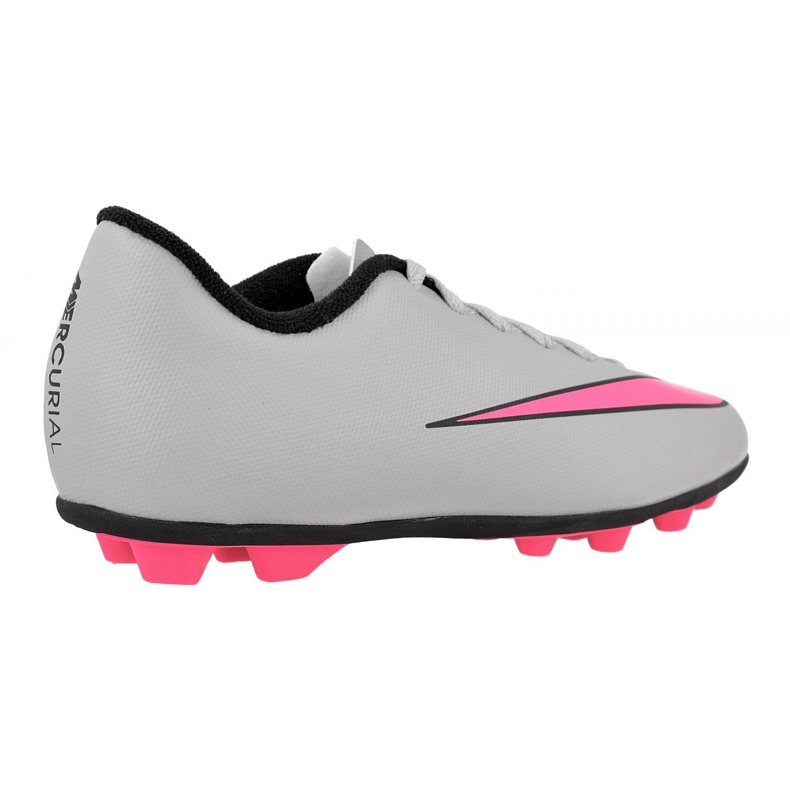 Chuteiras Nike Mercurial Vortex Ii FG-R Jr 651642-060 cinza branco 2