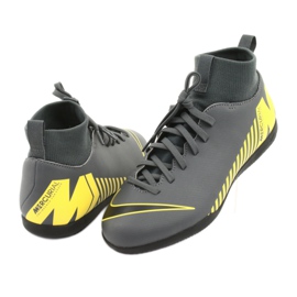 Sapatos de interior Nike Mercurial Superfly X 6 Club Ic Jr AH7346-070 cinza 4