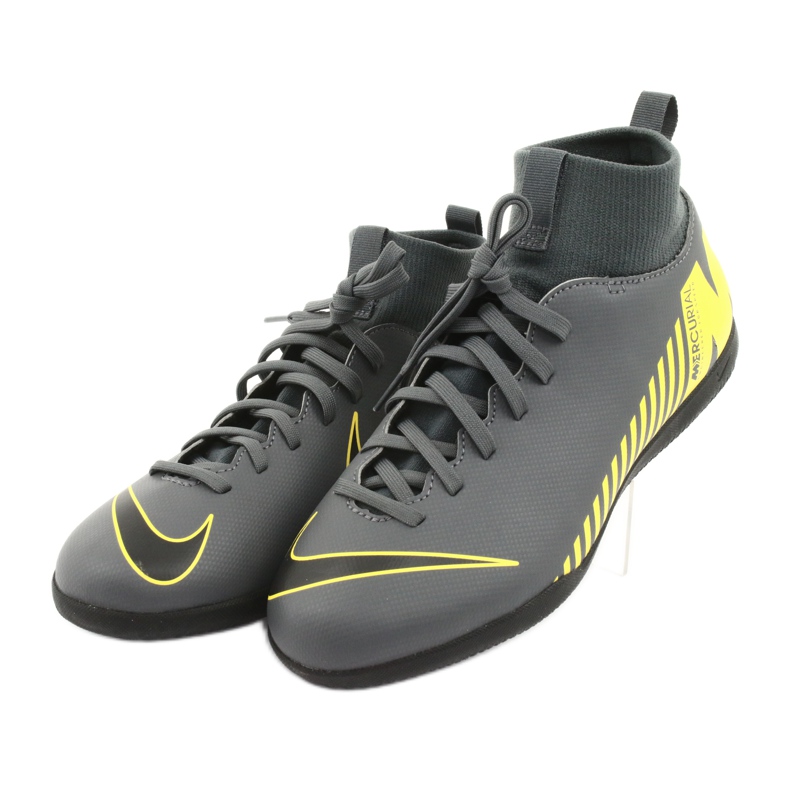 Sapatos de interior Nike Mercurial Superfly X 6 Club Ic Jr AH7346-070 cinza 3