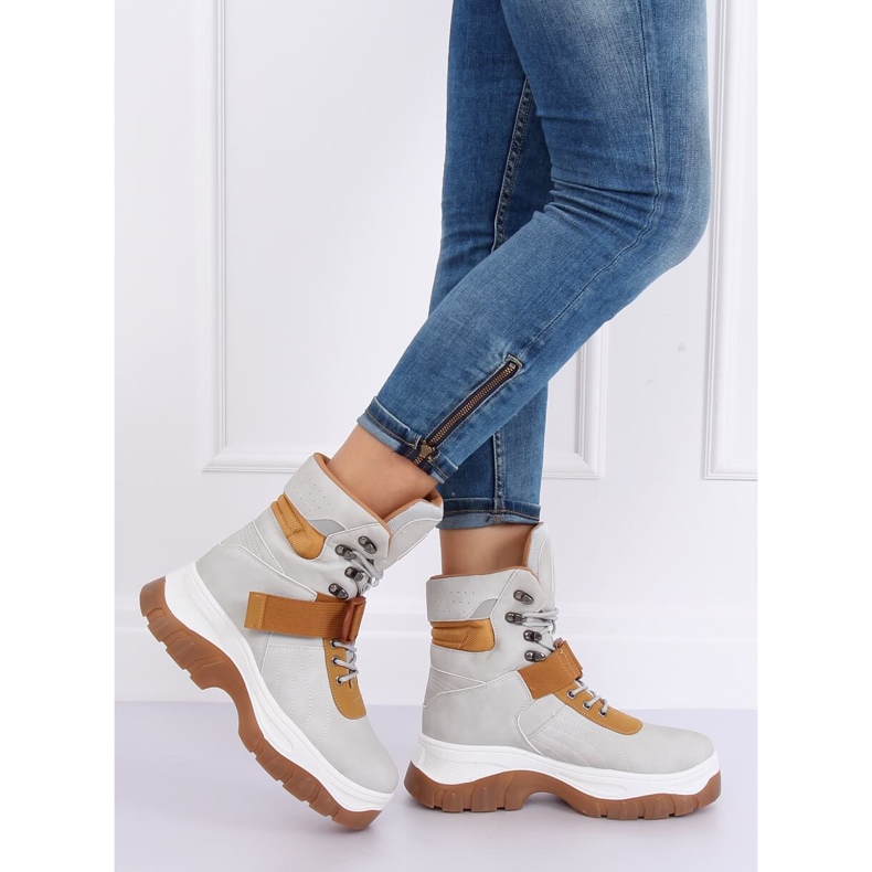 Sapatos cinza HE117P cinza 2