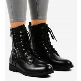 Botas de cano altas femininas negras com zíper BM197 preto 1 Botas de cano altas femininas negras com zíper BM197 preto 1