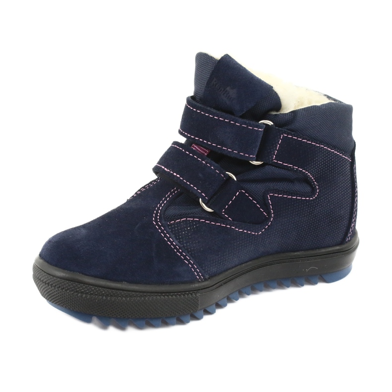 Ren But Botas com membrana de velcro 4411 azul marinho rosa 2 Ren But Botas com membrana de velcro 4411 azul marinho rosa 2
