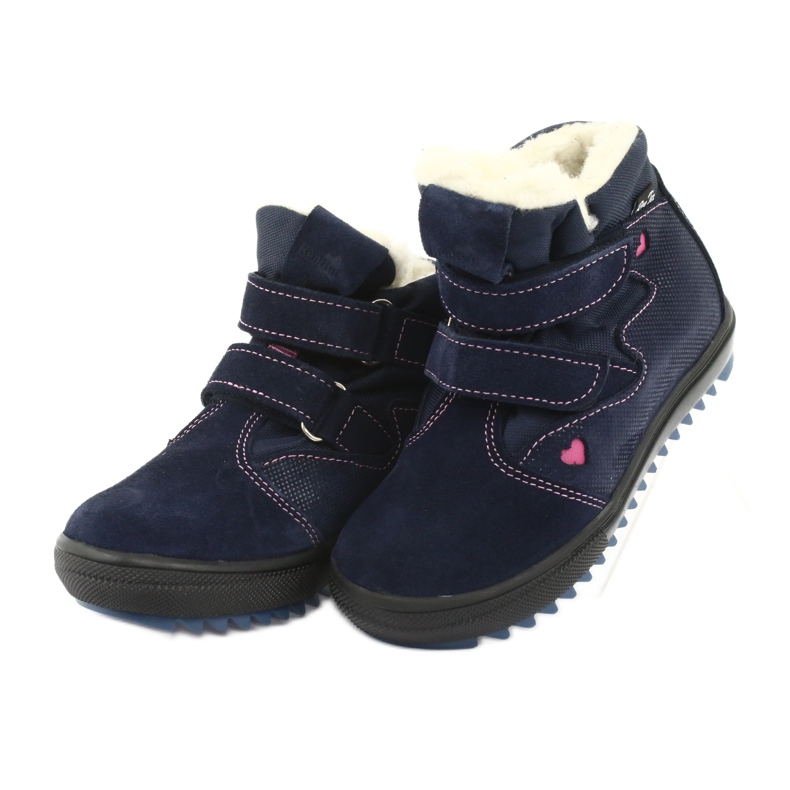Ren But Botas com membrana de velcro 4411 azul marinho rosa 3
