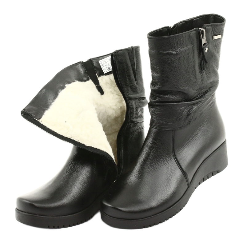 Gregors Botas de pele preta 792 preto 4