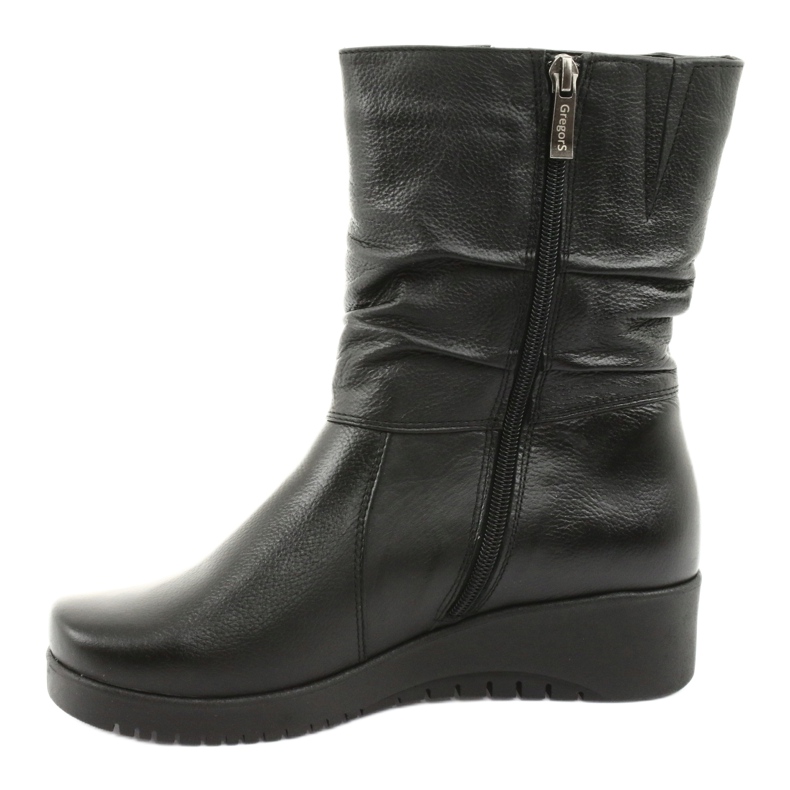 Gregors Botas de pele preta 792 preto 2
