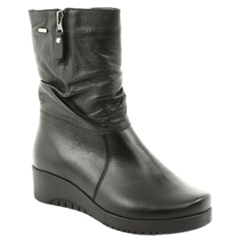 Gregors Botas de pele preta 792 preto 1
