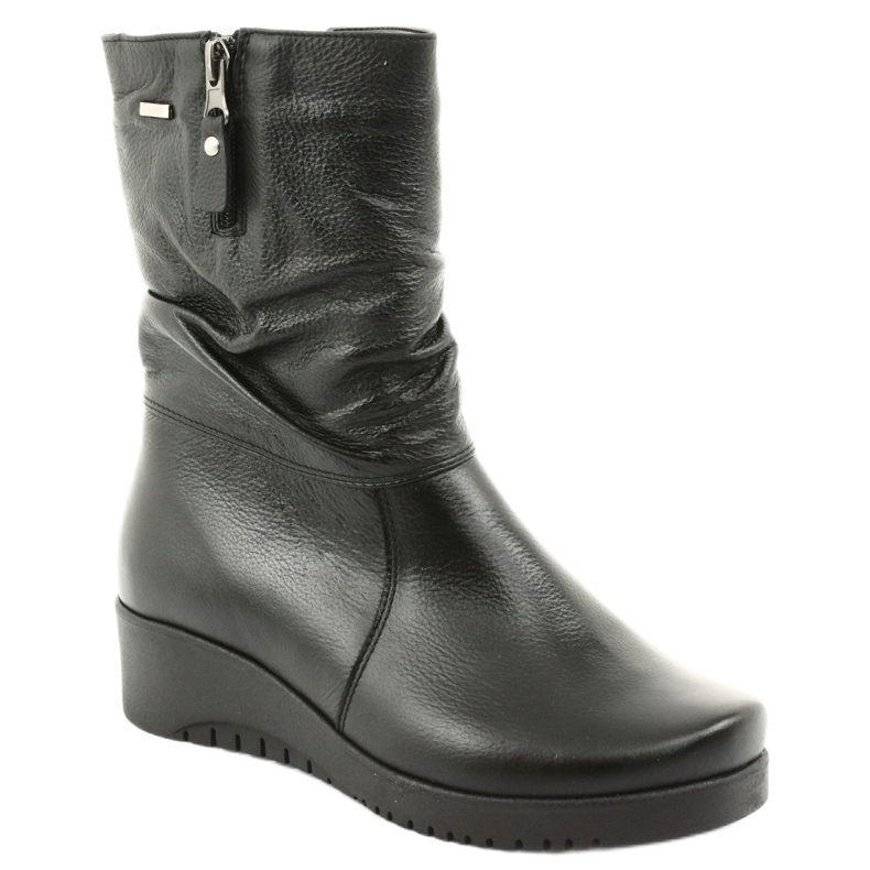Gregors Botas de pele preta 792 preto 1